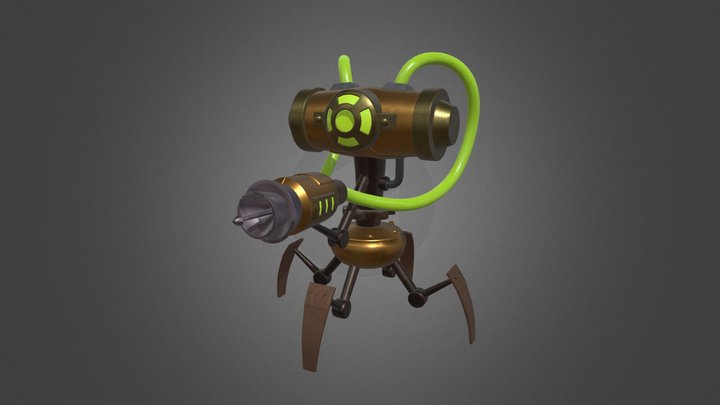 Cartoon Robot Character Practise 3D Model