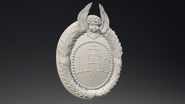 Angel Wreath 2-web 3D Model