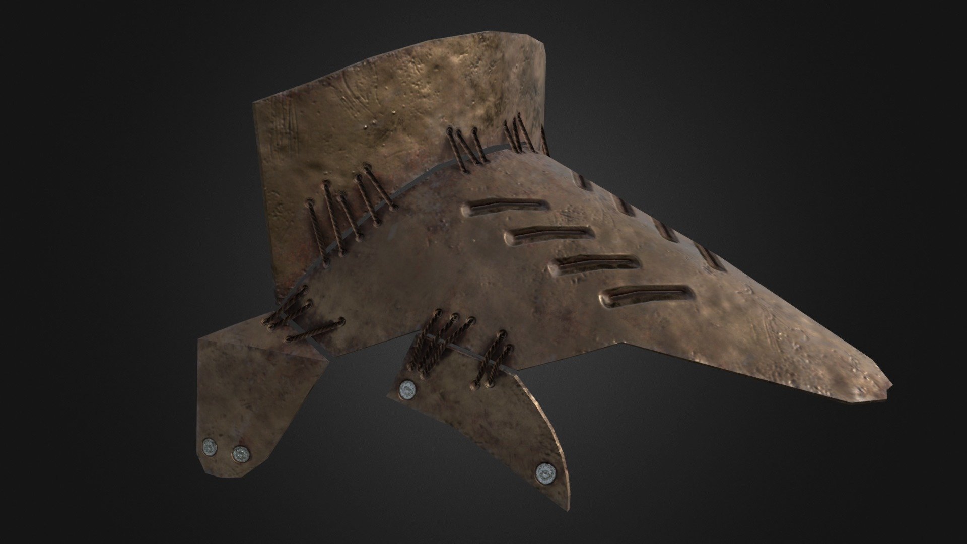 Metal Shoulder Pads - 3D model by Keith Jomart M. Altares ...