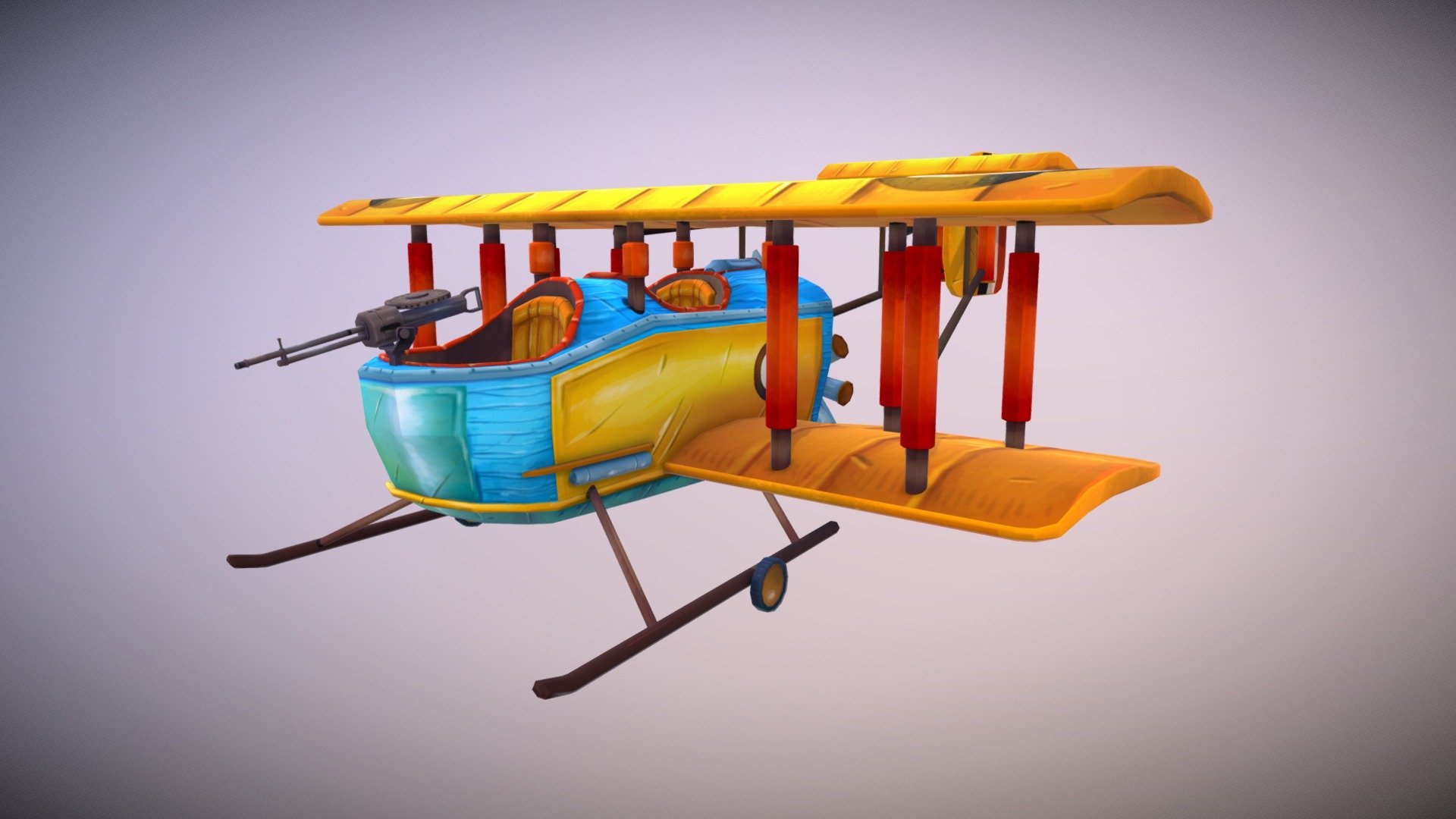 Vickers Gunbus - Download Free 3D model by Happymiel4 [189fd8a] - Sketchfab