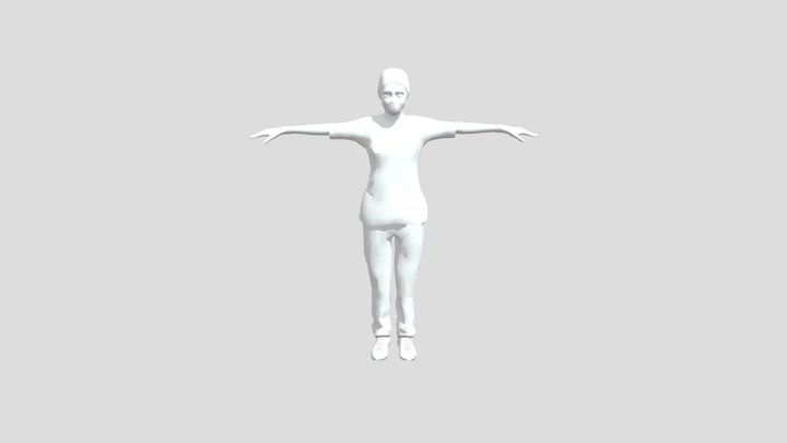 Nurse_W Bone 3D Model