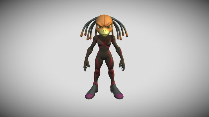 AI Grok 3D Model