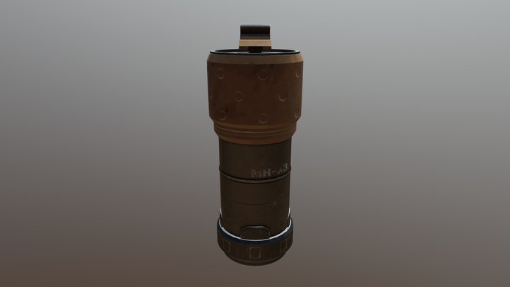 MH-X3 Fragmentation Grenade 3D Model