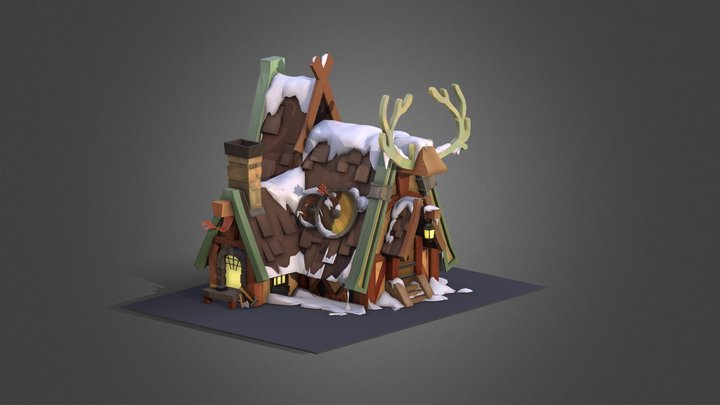 Viking House 3D Model