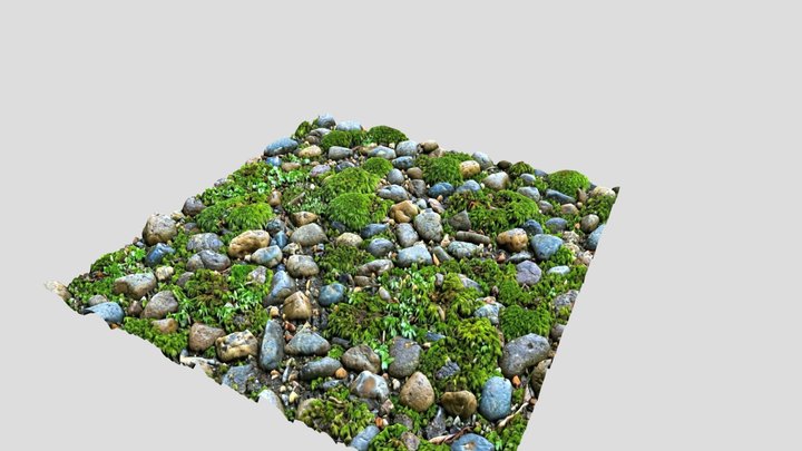 Tilable Pabbles With Mossy 1 3d model free – Kostenloses 3D-Modell STL