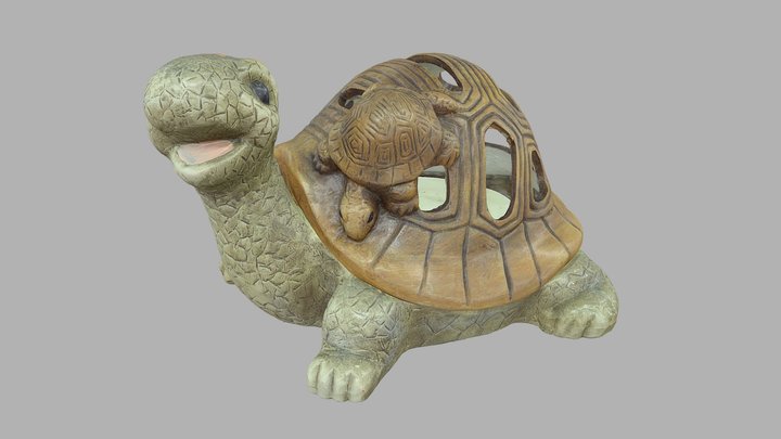 Turtle decoration photogrammetry scan 3D Model