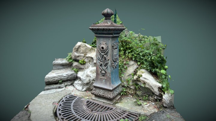 Defunct Paris Fountain #RealityScan – Free 3D Model STL