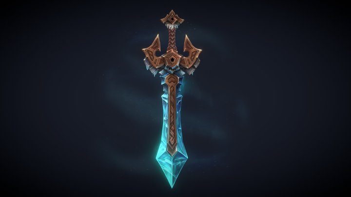 Glacial Sword 3D Model