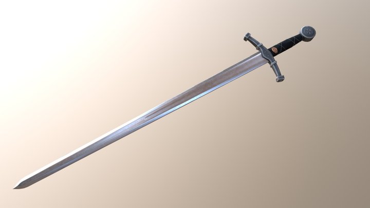 Shiny Sword 3D Model