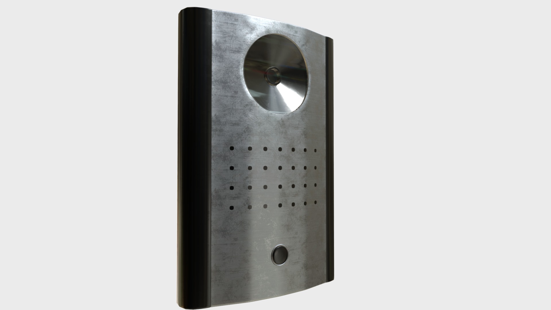 3D model Doorbell with a camera - This is a 3D model of the Doorbell with a camera. The 3D model is about a close-up of a cell phone.