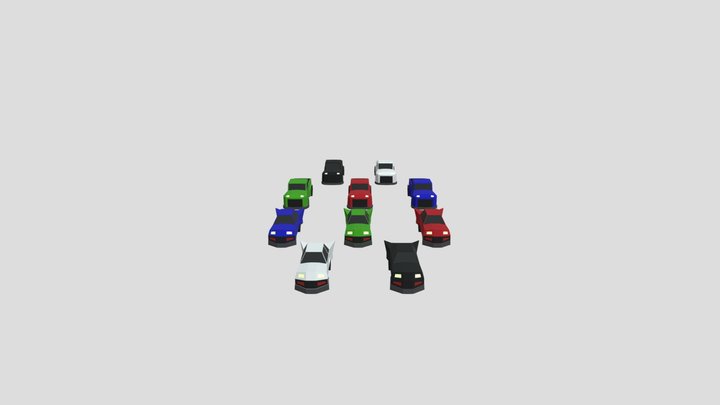 Some cars and pickup-trucks – Modello 3D gratuito STL