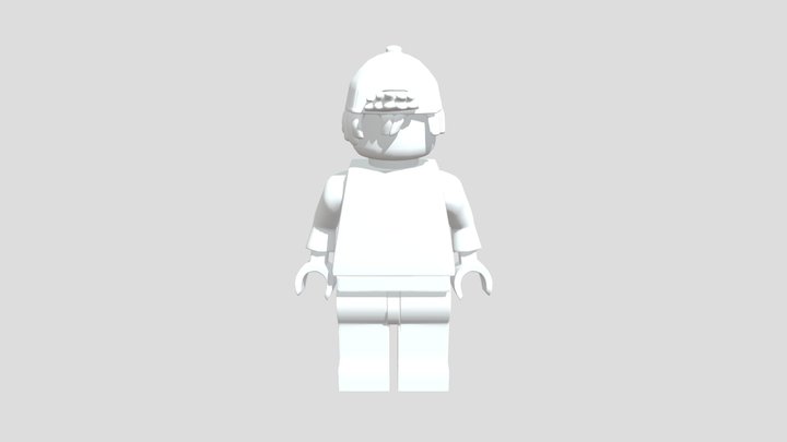 Lego Goth Girl 3D Model