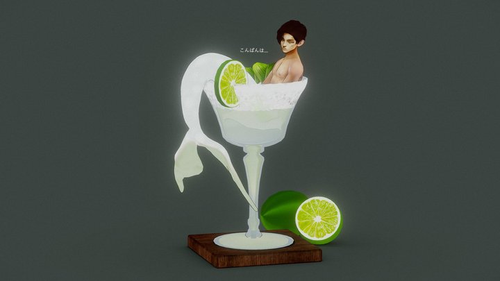 Merman Margarita 3D Model