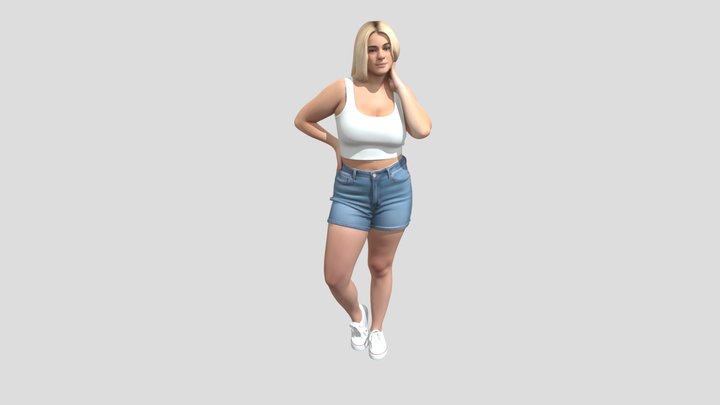 Casual Denim Confidence – Modello 3D gratuito STL