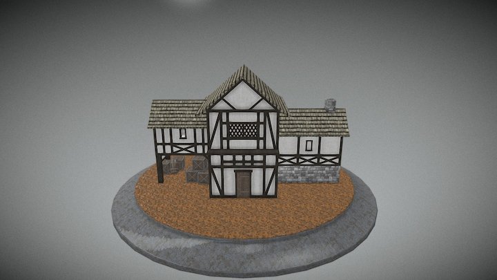 medieval huis 1 3D Model