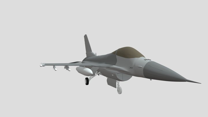 General Dynamics F-16 Fighting Falcon 3D Model