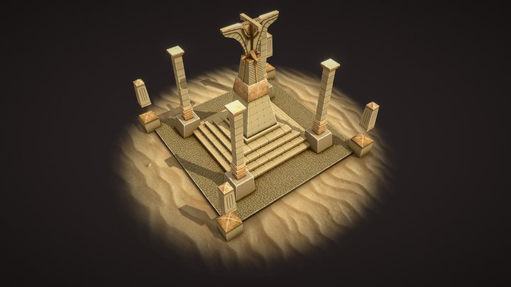 Desert Obelisk 3D Model