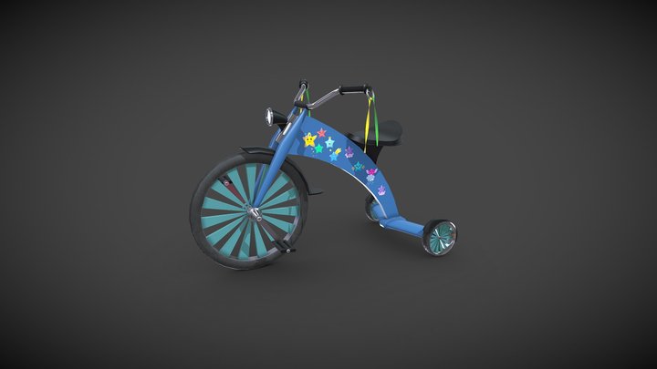 Kids Bicycle 3D Model