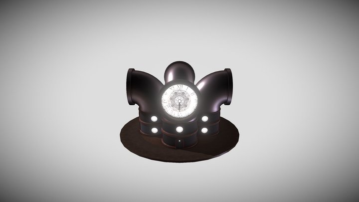 Steampunk Scene 3D Model