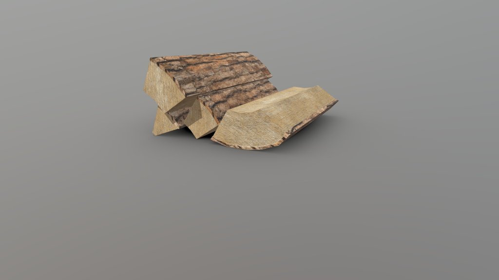 Low Poly Chopped Logs ( 164 tris | Game Ready)