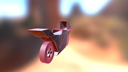 Motorcycle V1rotate 3D Model