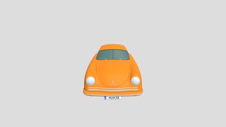 Porsche 356 Coupe 1948 – Kostenloses 3D-Modell STL