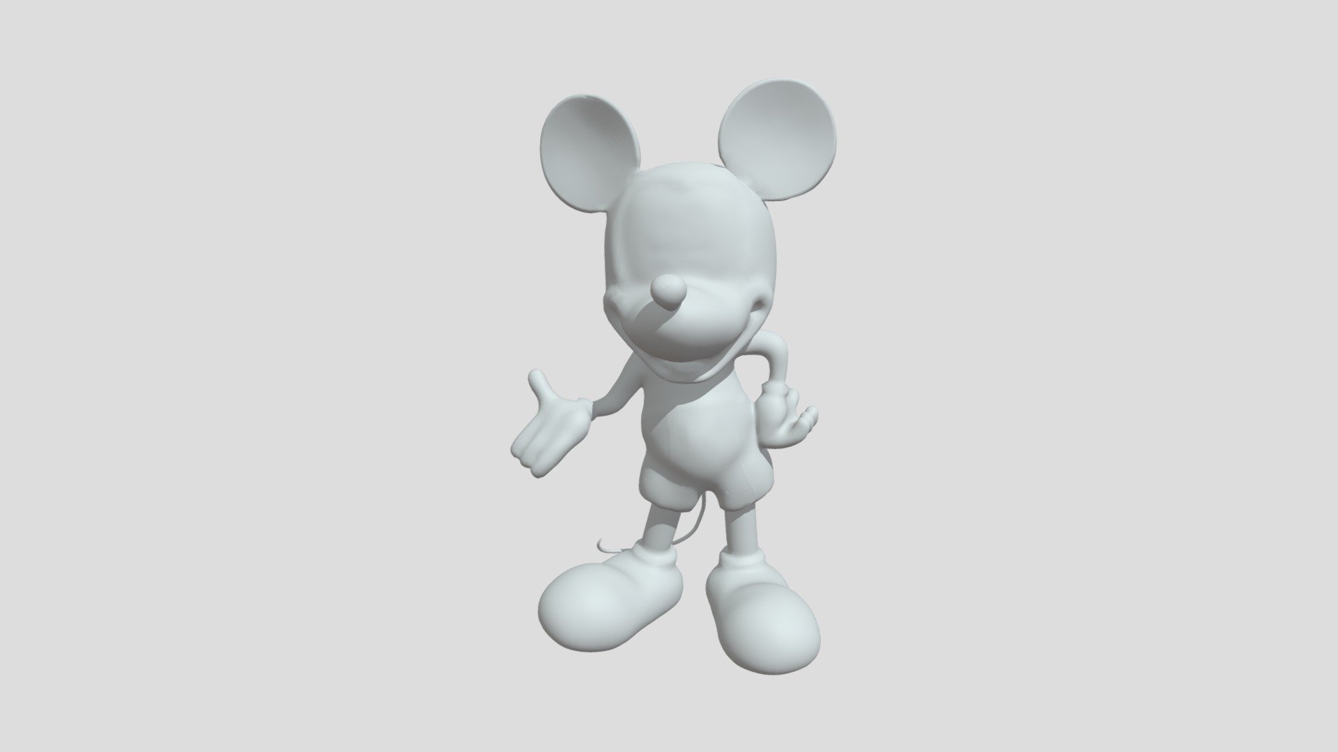 Mickey Mouse - 3D model by Accent_Barbiero (@Fabio_Barbiero) [18afcd7 ...