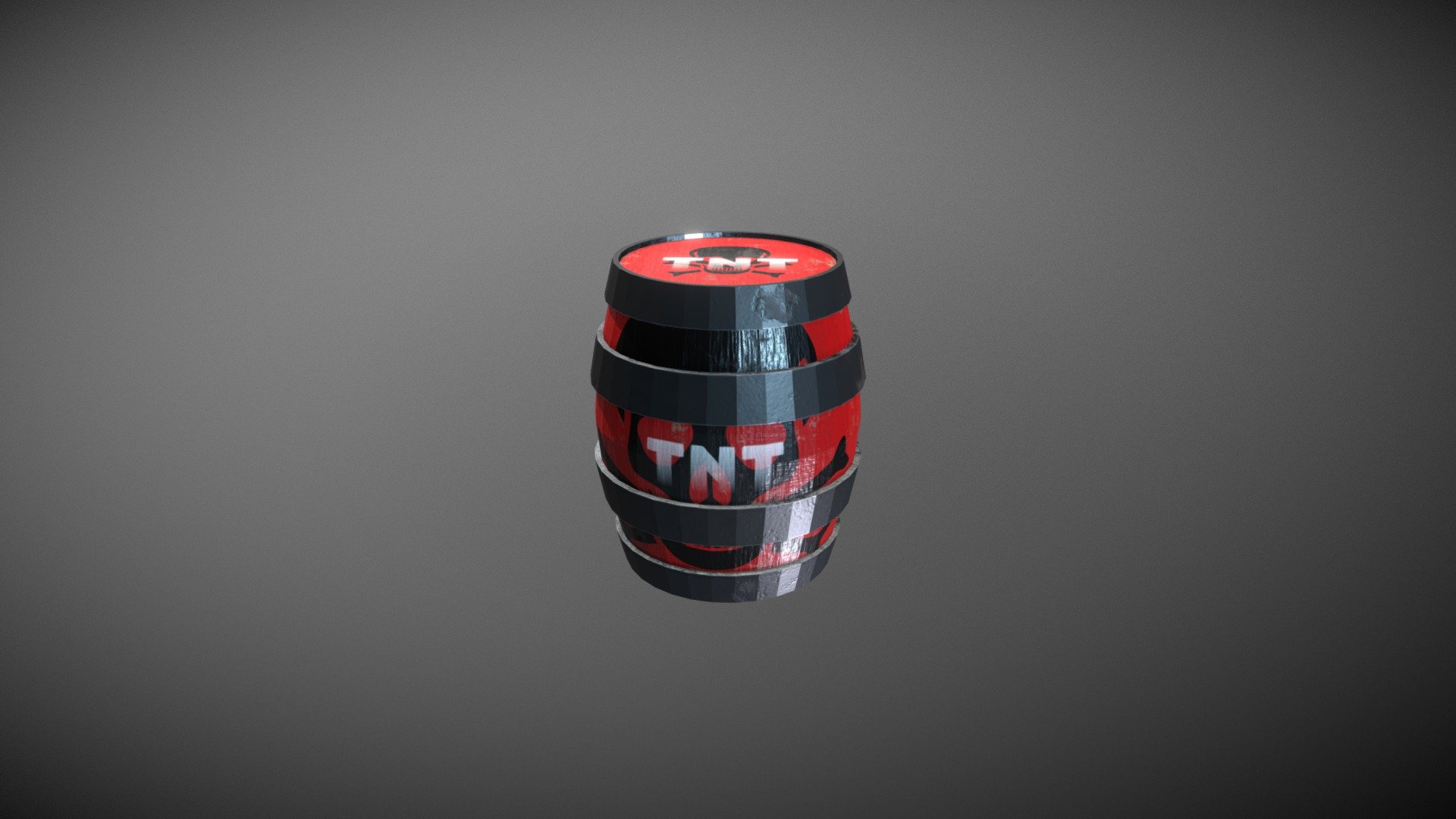 TNT Explosives Barrel Download Free 3D model by Sahir Virmani