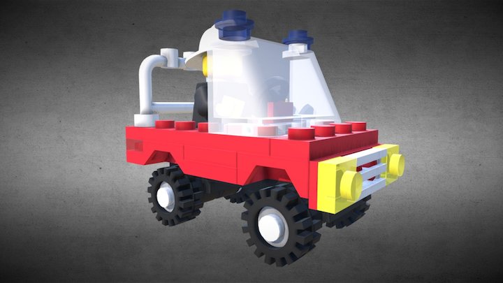 Lego Fireman 3D Model