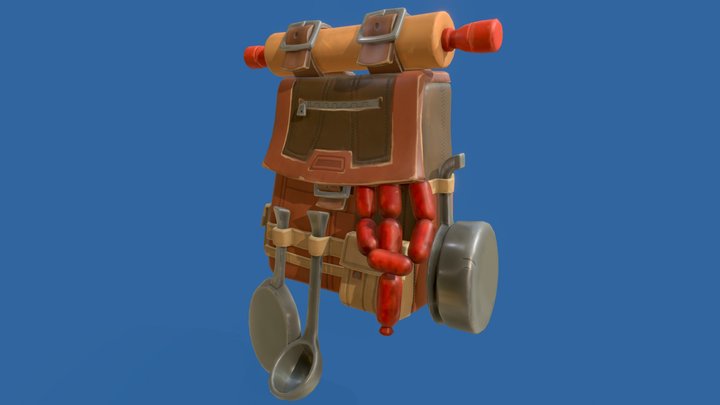 Chef Bag Model 3D Model