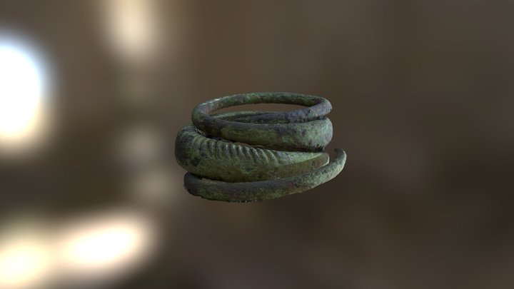 Iron Age Finger Ring 3D Model