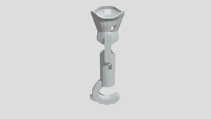 A prosthetic leg model for a cat. 3D Model