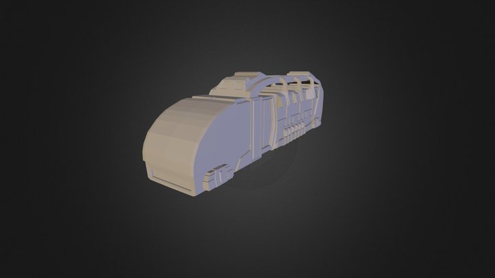 Tram Low Poly  3D Model