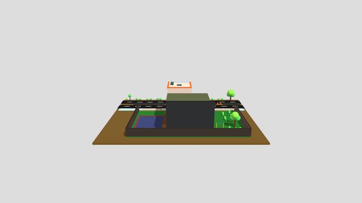 Low Poly Exterior 3D Model