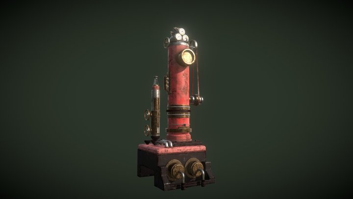 Steam Punk Machine 3D Model