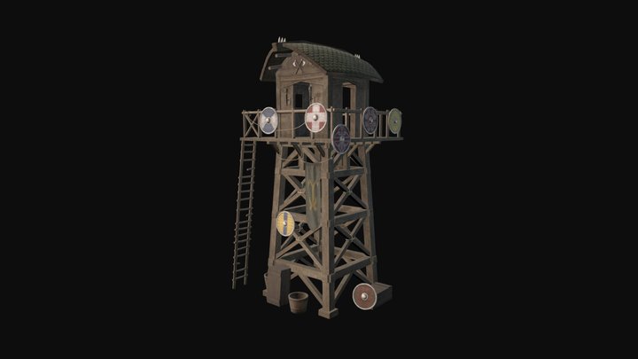 Watchtower Viking 3D Model