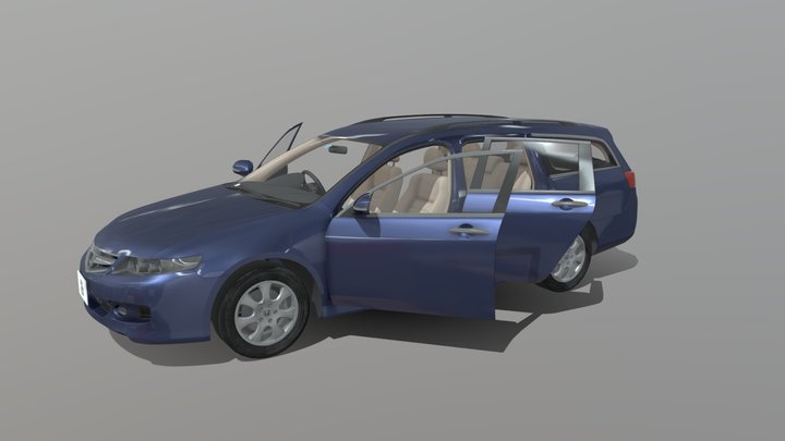 Honda Accord Wagon CM2 3D Model