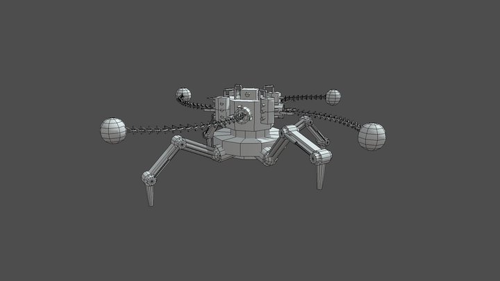 Wrecking Ball Construct - Walking/Swing 3D Model