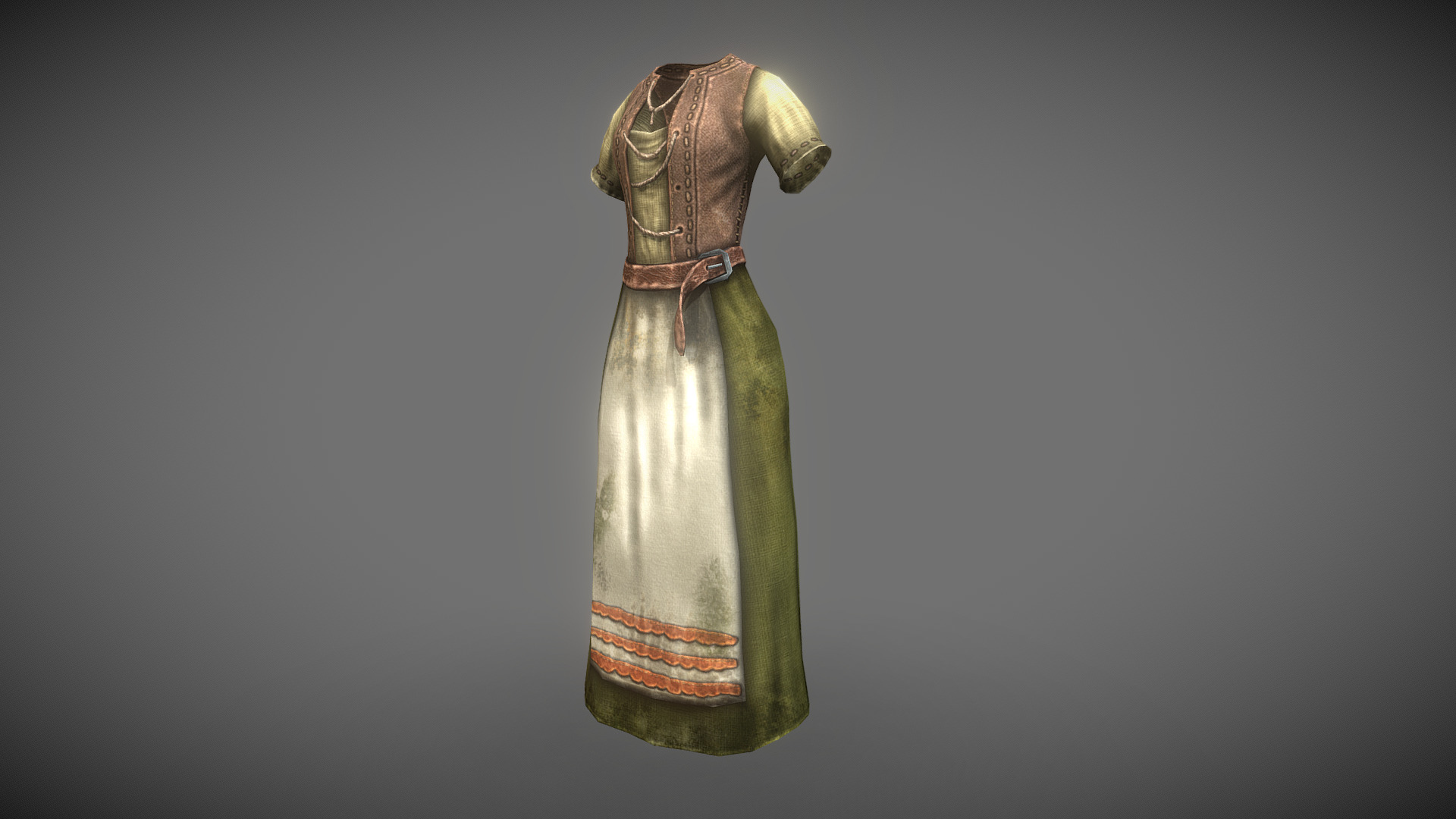 High Rock Common Clothes Female - 3D model by kelretu [18b5627] - Sketchfab