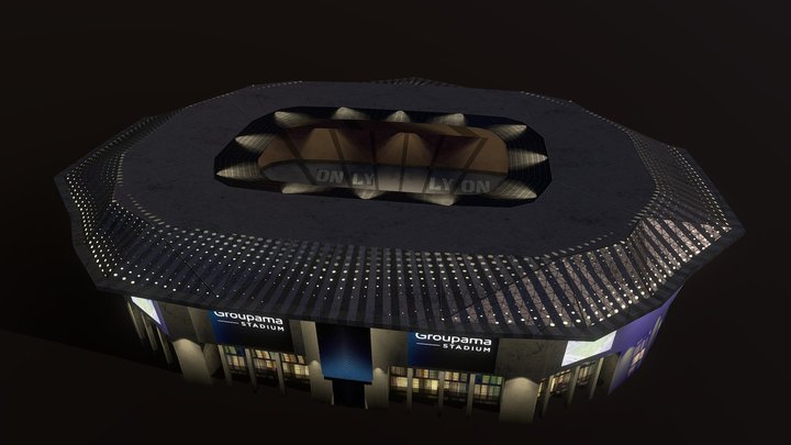 Parc Olympique Lyonnais 3D Model
