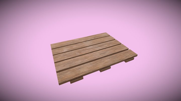 Wood Platform 3D Model