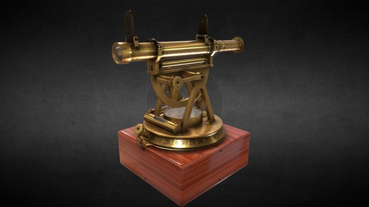 Victorian Telescope 3D Model