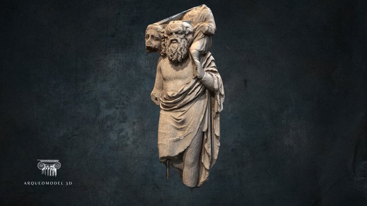 Statue Papposilenus - Acropolis Museum | ATHENS 3D Model