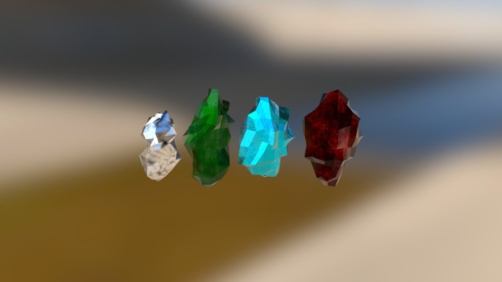 Crystal Collection - 3D model by KyleMasonGameDesign [18ba920] - Sketchfab