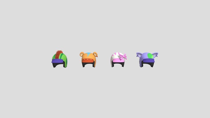 Fnaf SB Go Kart Helmets