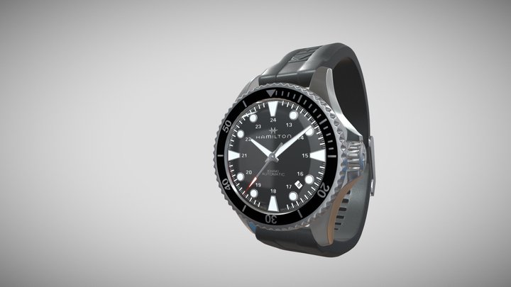 Watch Hamilton Scuba 3D Model