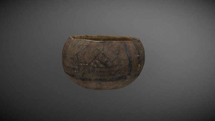 Mate pirograbado 3D Model