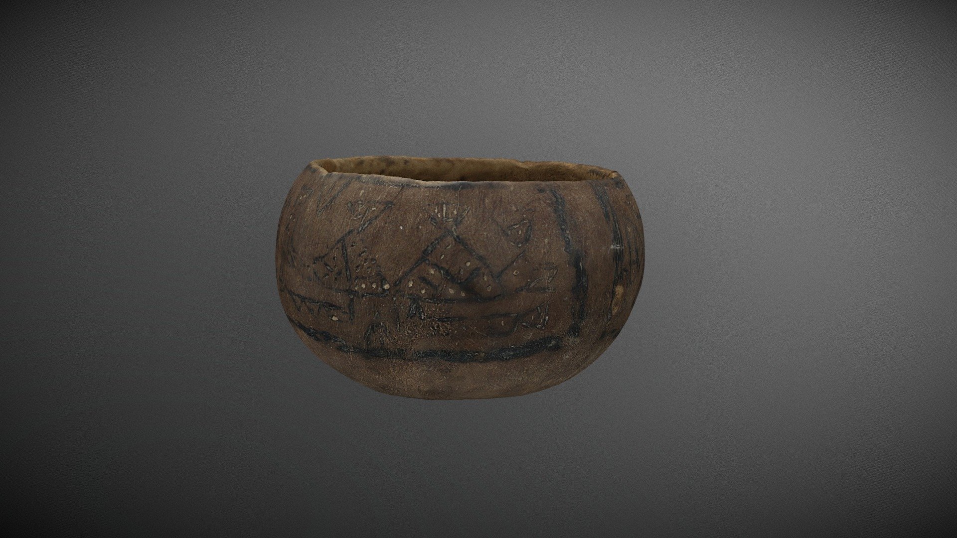 Mate pirograbado