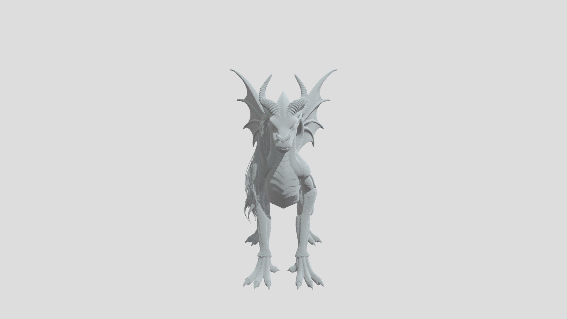 dragon model v2 more detail - 3D model by Nameless_Dryke [18bbda9 ...