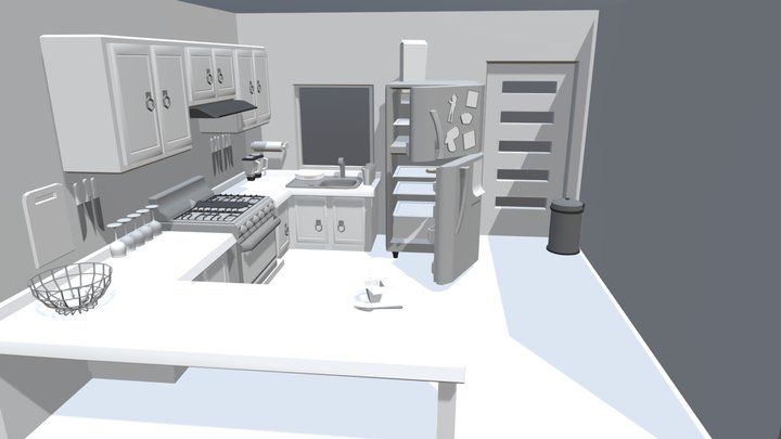 Cocina Para Maestria 3D Model